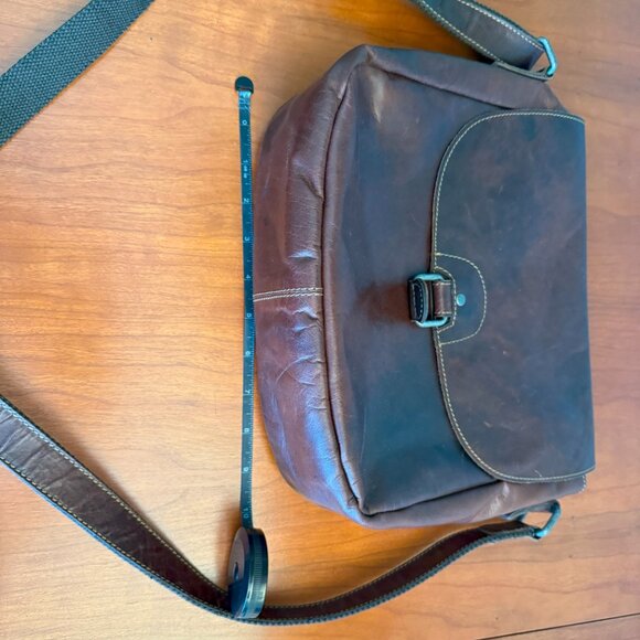Gorgeous Jack Georges crossbody bag, all leather, brown. - Picture 5 of 7